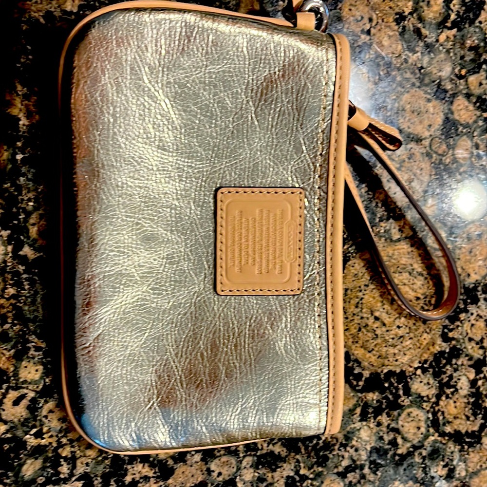 Small coach wristlet